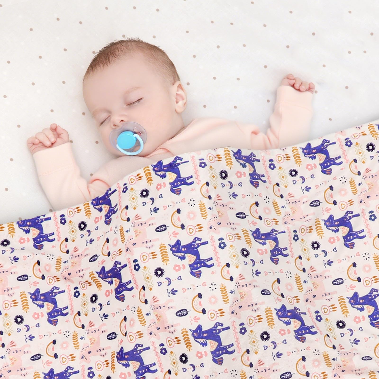 Jundetye blanket size 30x40 inches ideal for crib and nursery