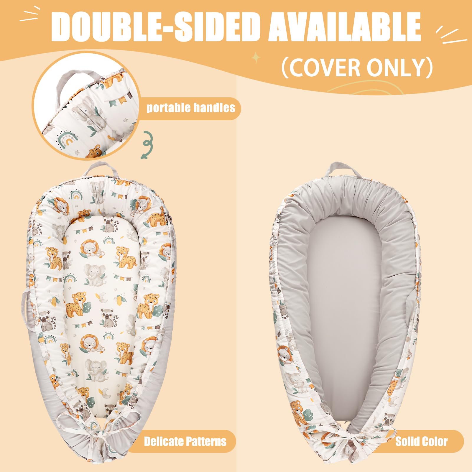 Carrying handles on the Jundetye cover simplify moving the cosleeper.