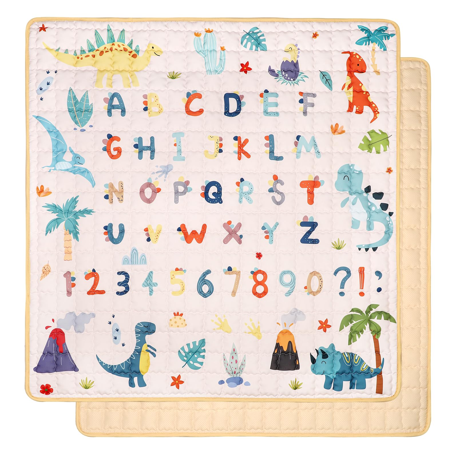 Jundetye baby play mat 50x50, foldable for easy storage and versatile play space.