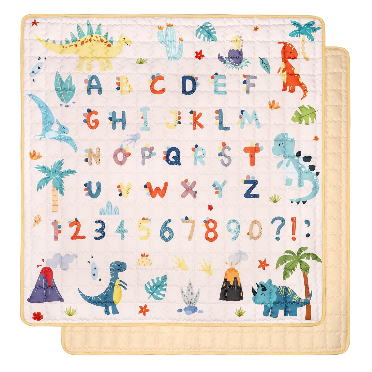 Jundetye baby play mat 50x50, foldable for easy storage and versatile play space.