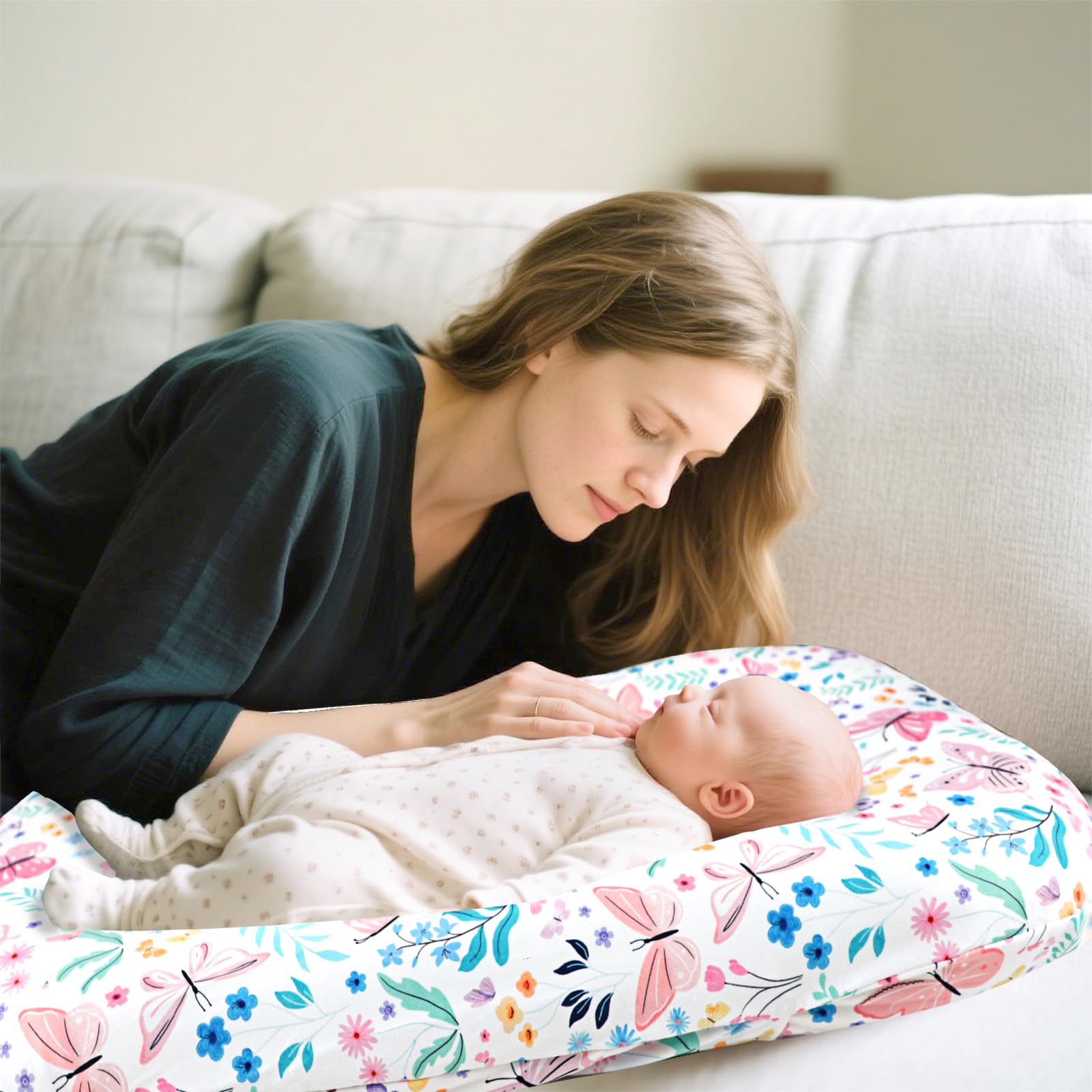 Jundetye butterfly lounger cover is machine washable for easy care and quick refresh.