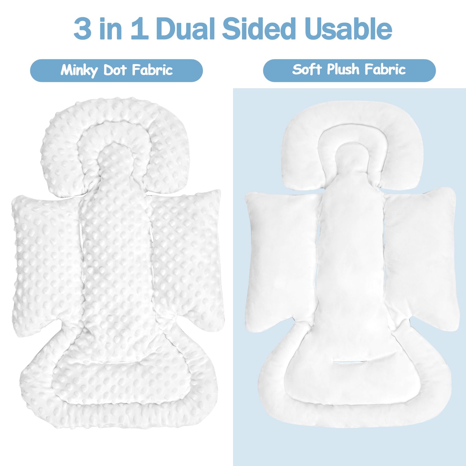 Jundetye car seat strap covers protect delicate skin from rubbing.