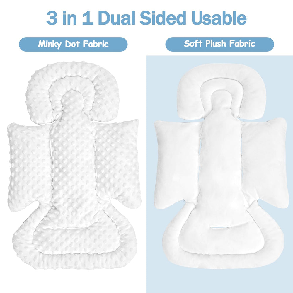 Jundetye car seat strap covers protect delicate skin from rubbing.