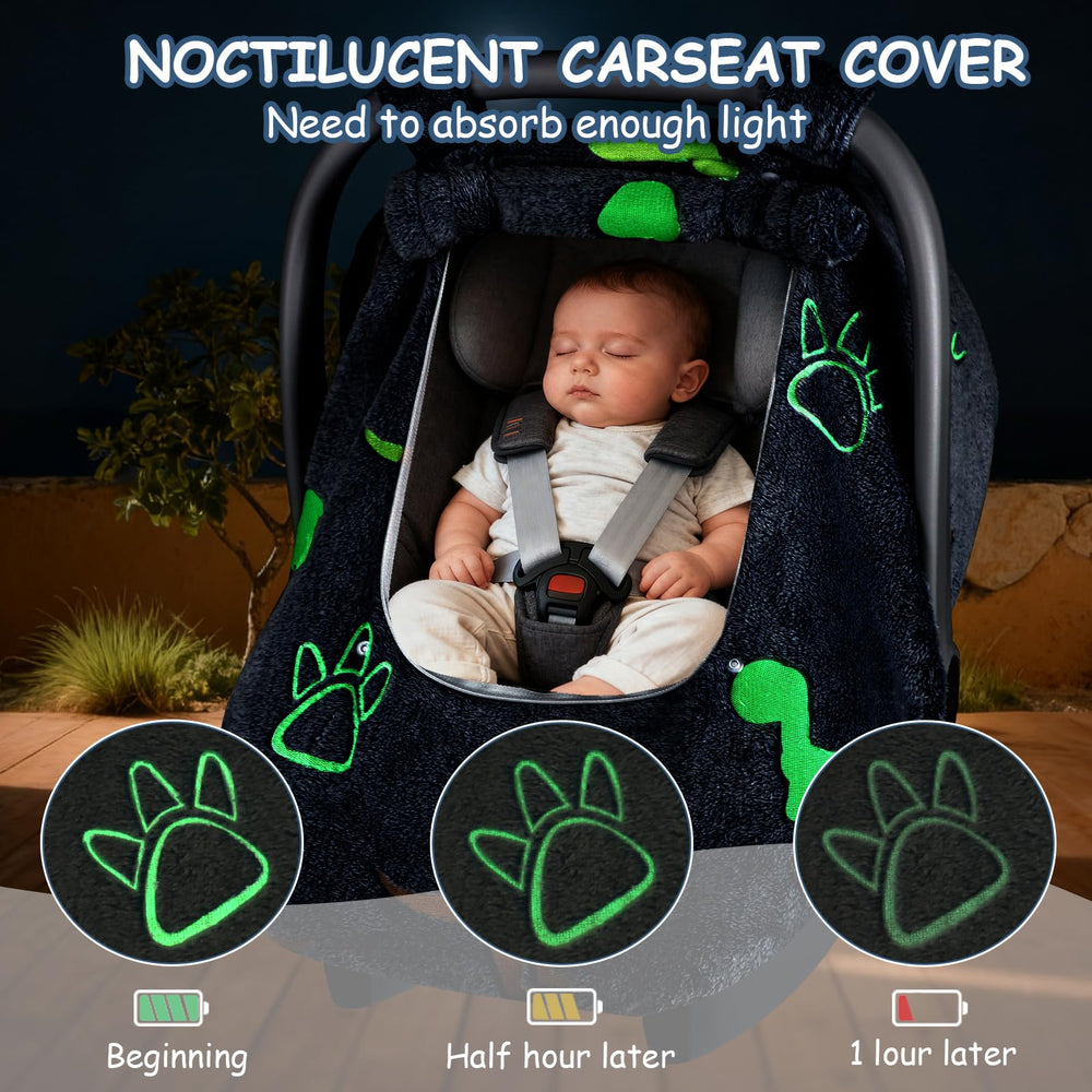 Jundetye dual-window design car seat cover enables easy access and visibility for baby.