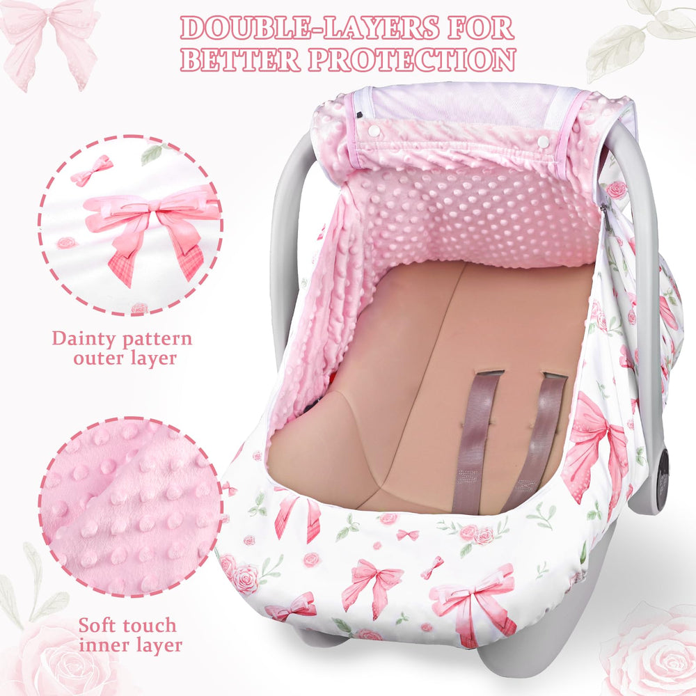Jundetye dual windows with breathable mesh for easy baby checks