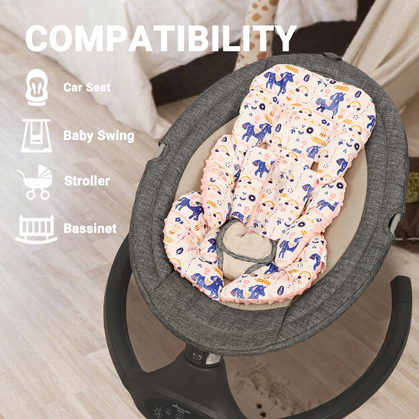 Jundetye head-support delivers all-around support for infants 0-12 months.