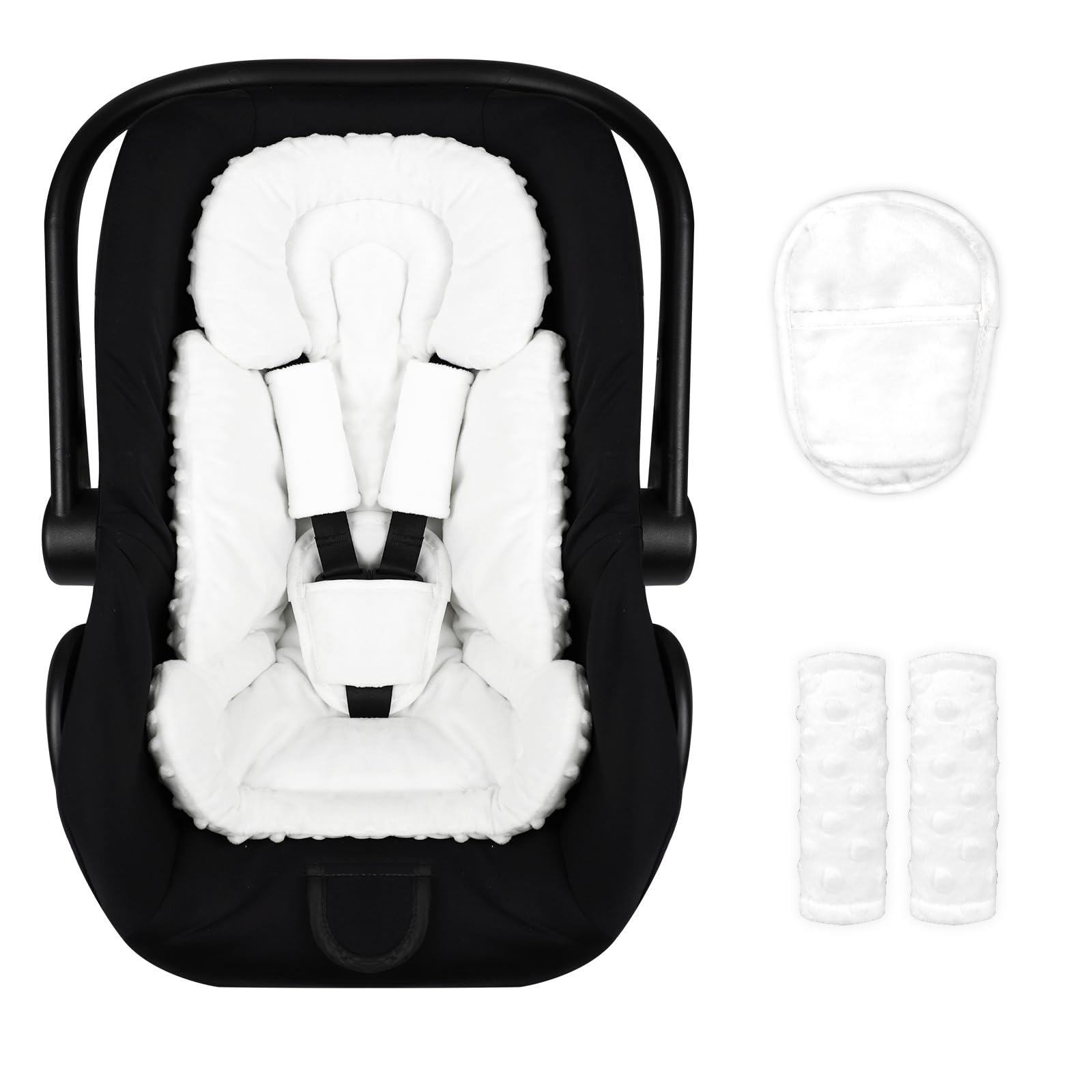 Jundetye infant car seat insert 3-in-1 for newborn comfort and support.