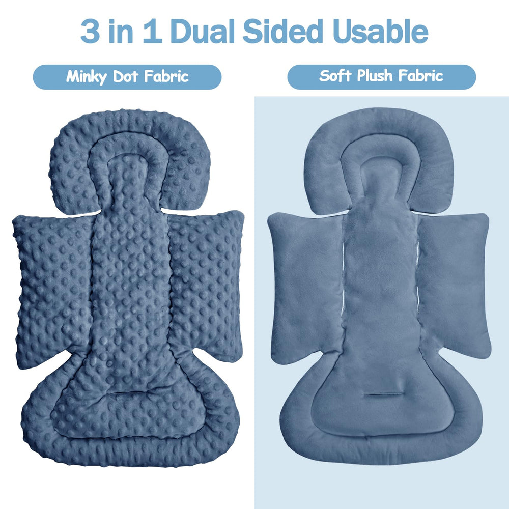 Jundetye strap pads blue close-up highlights gentle comfort and skin protection during rides.