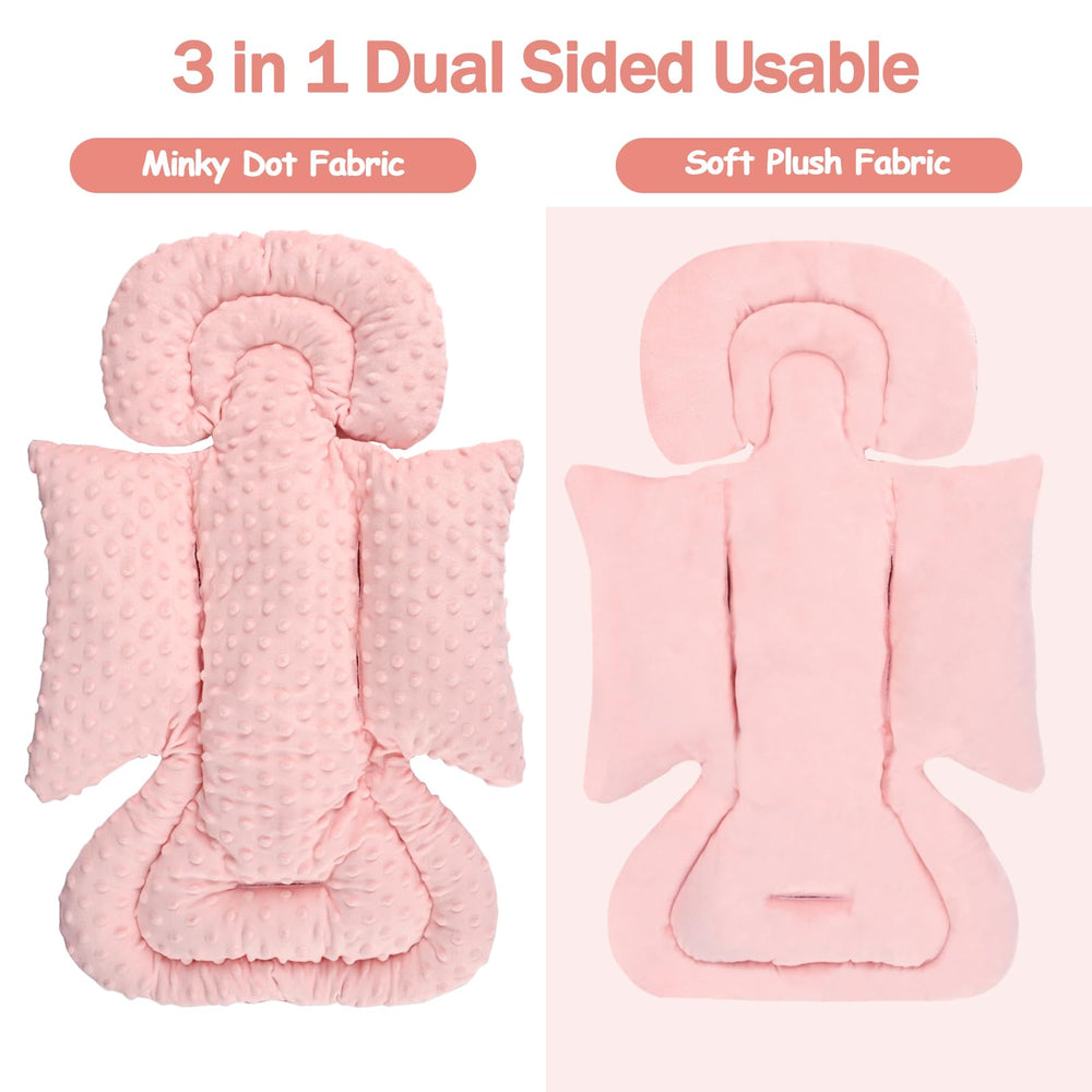 Jundetye infant head support with plush side offers gentle head stability