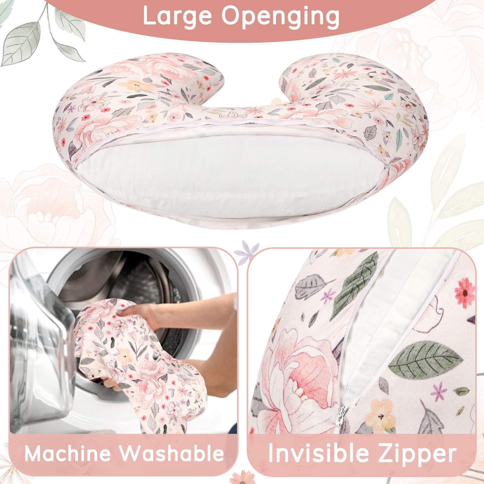 Jundetye concealed zipper for easy on-off and washing