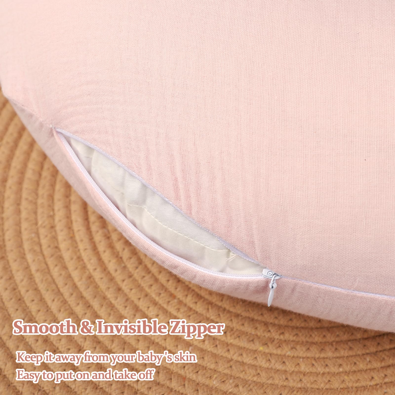 Jundetye muslin cotton cover is soft and durable for daily use.
