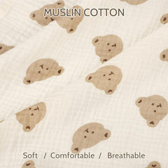 Jundetye muslin cotton soft texture provides breathable comfort.