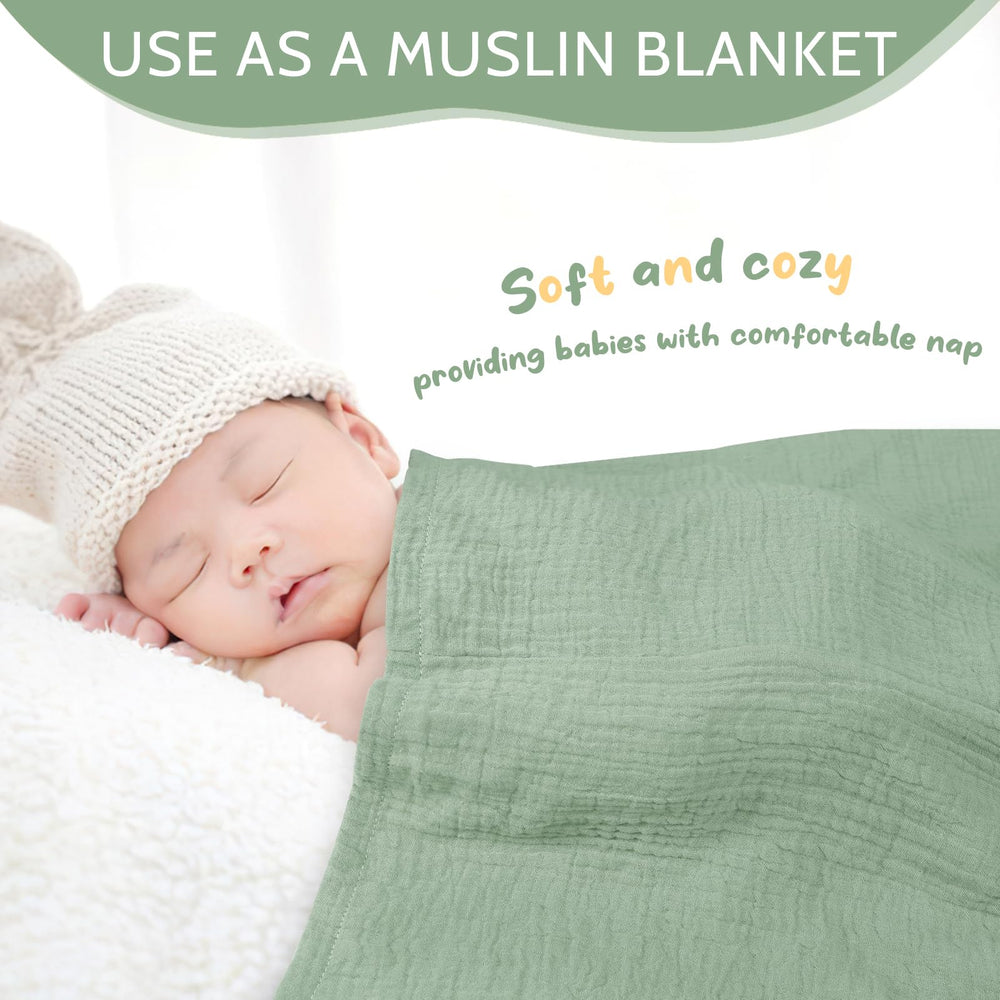 Jundetye muslin cotton sleeping cover with gentle touch