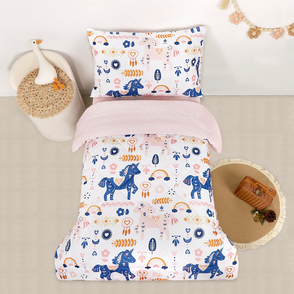 Jundetye unicorn bedding set enhances nursery decor and bedtime routine