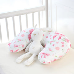 Jundetye nursing pillow cover fits 24.5 by 16 inch pillows precisely.