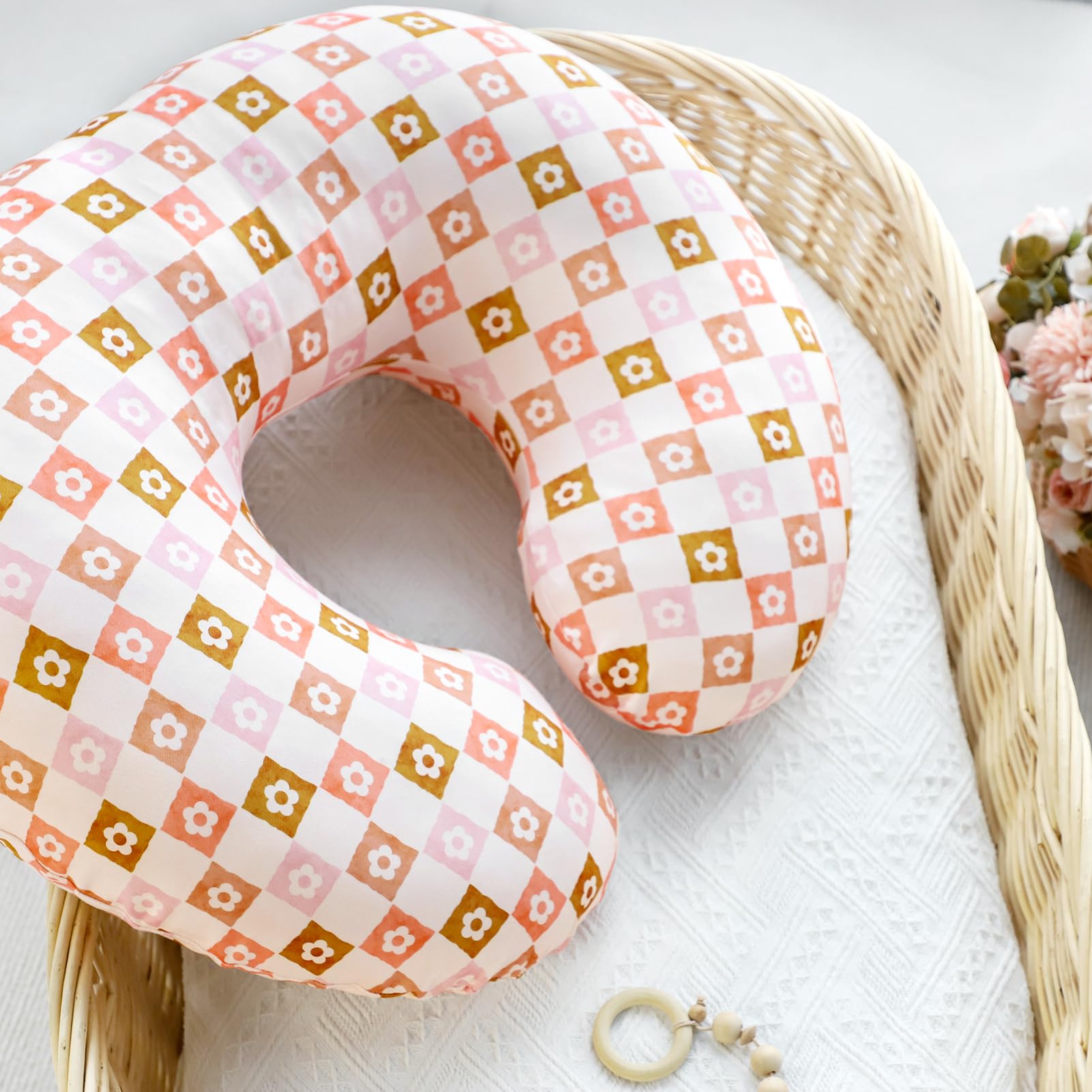 Jundetye cover fits most nursing pillows to protect surfaces and keep clean.