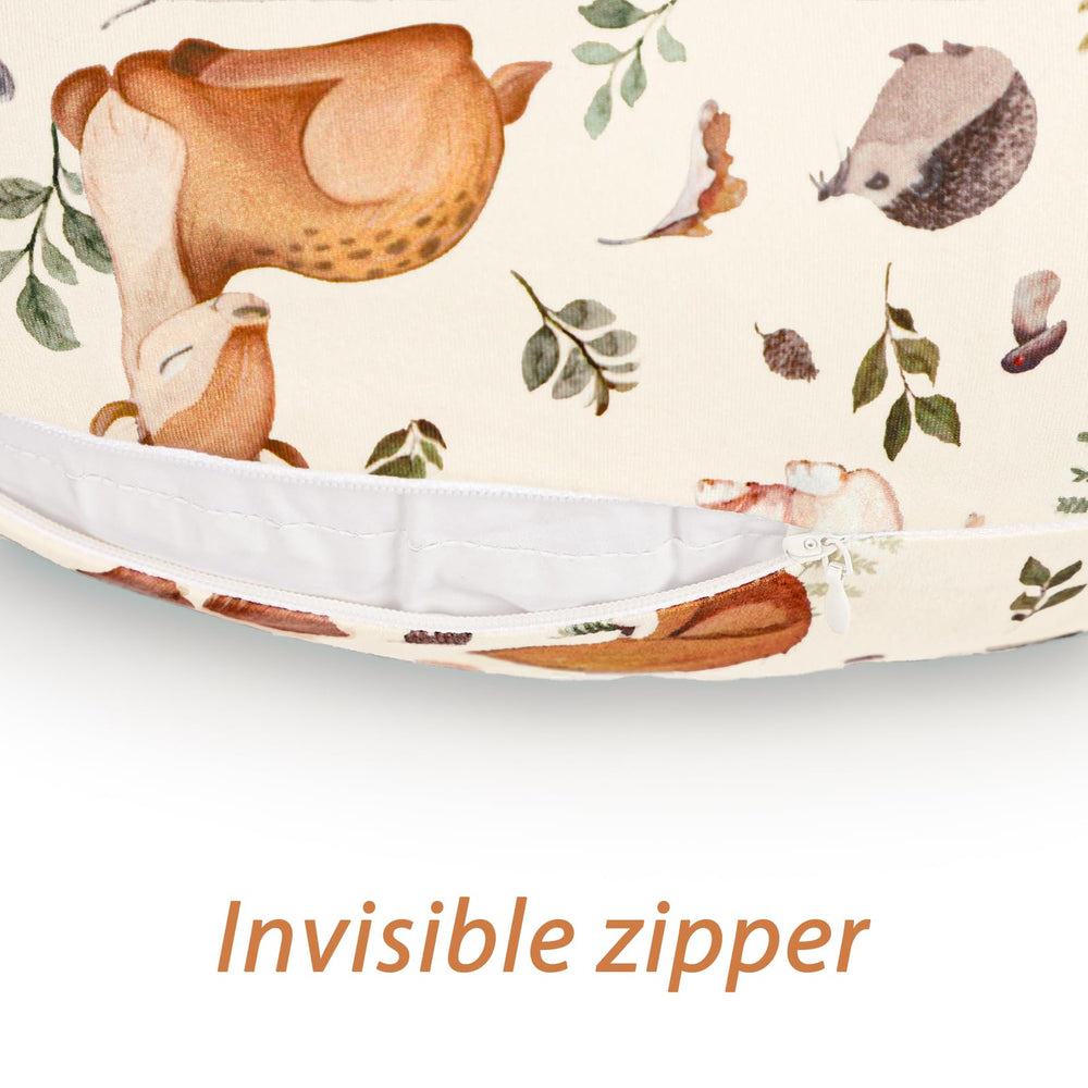 Hidden zipper design keeps the cover secure during removal and washing.