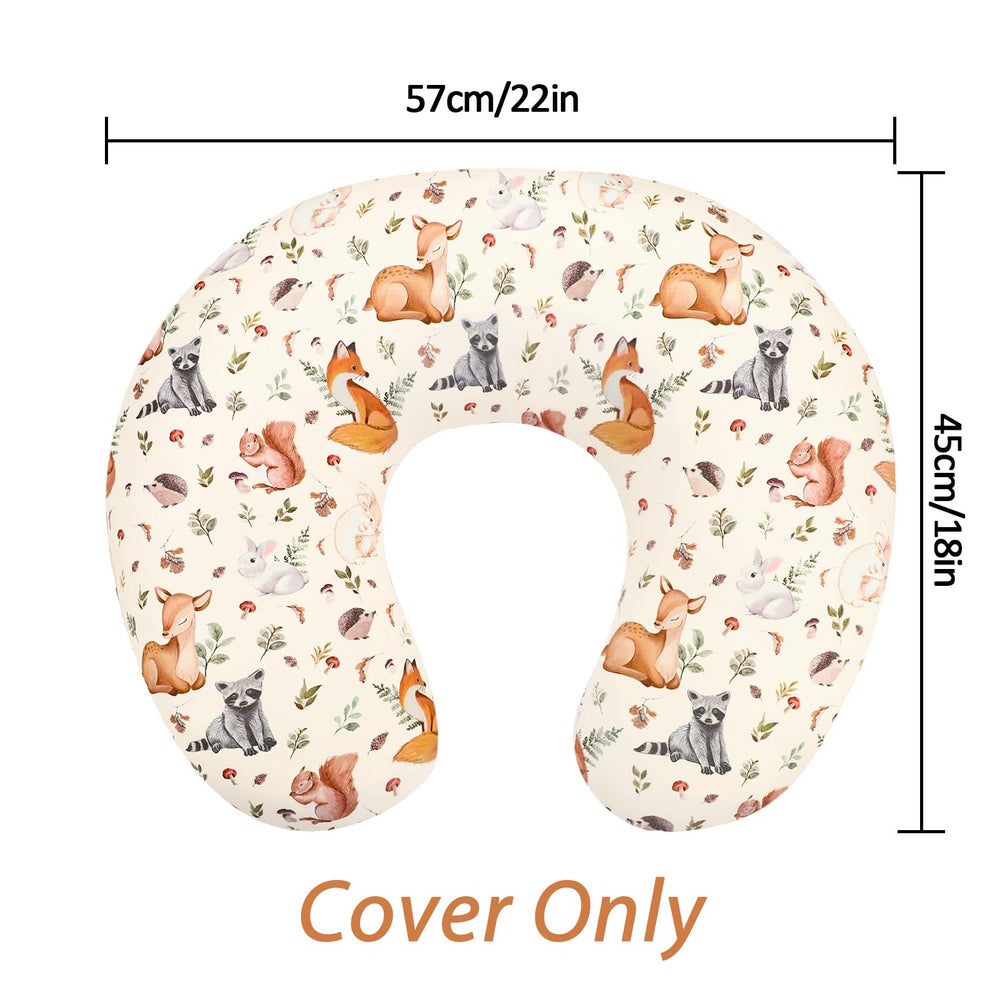 Machine washable fabric makes cleaning quick after feeds and snuggles.