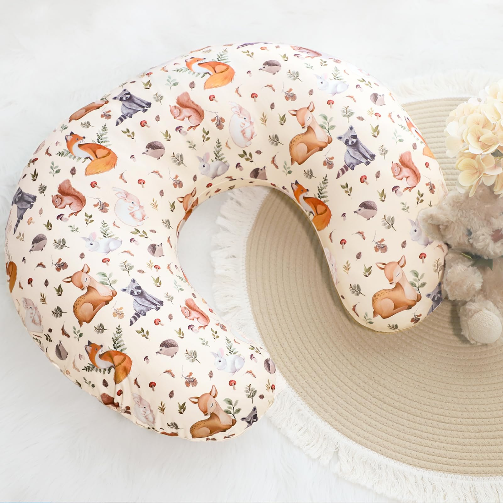 Soft, breathable material provides gentle touch for newborns during nursing.