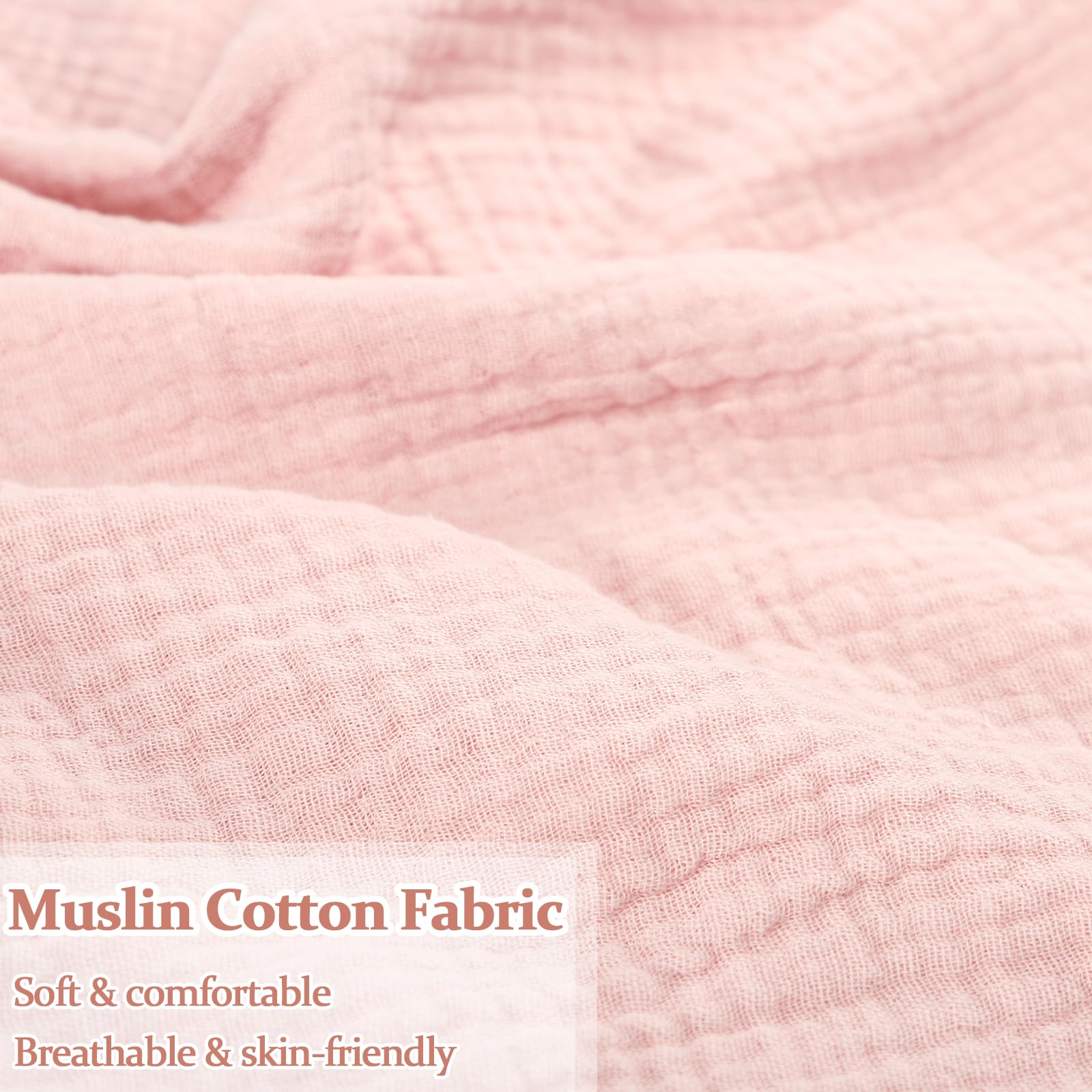 Jundetye pink reversible nursing pillow cover adds cozy nursery style.
