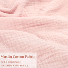 Jundetye pink reversible nursing pillow cover adds cozy nursery style.