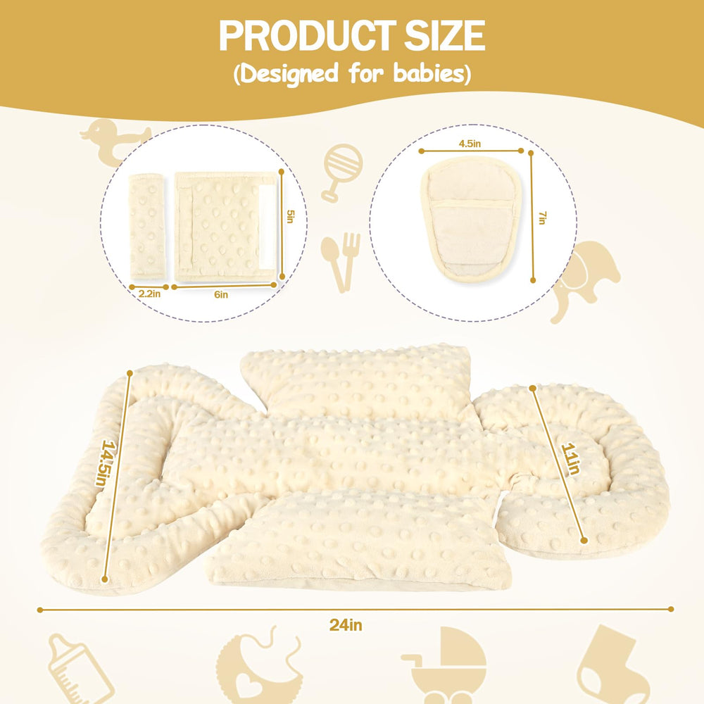 Jundetye strap covers protect delicate skin from seat belts on the go