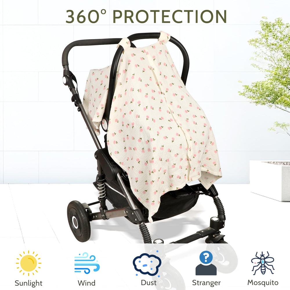 Jundetye summer cover keeps baby cool with breathable fabric