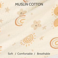 Jundetye summer muslin cover keeps baby cool and breathable