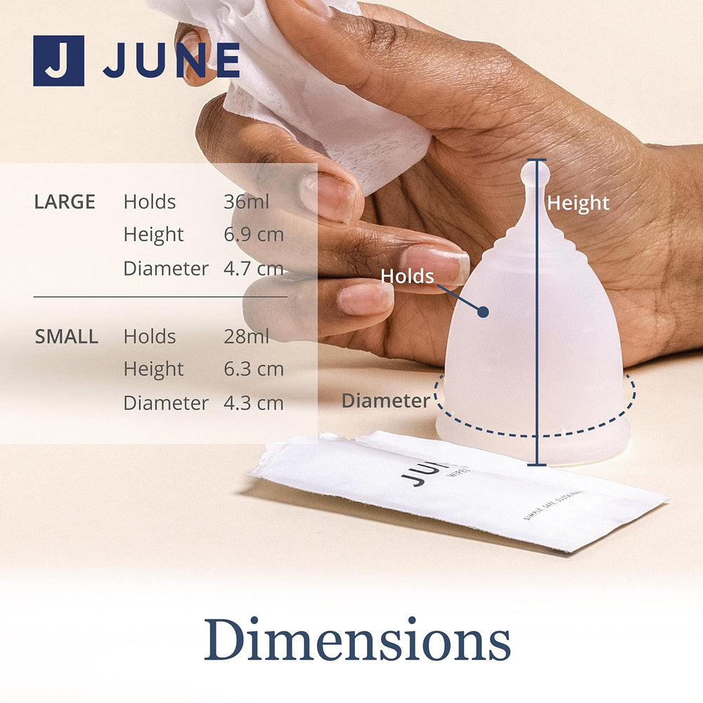 June Cup provides an eco-friendly alternative to disposable pads and tampons.