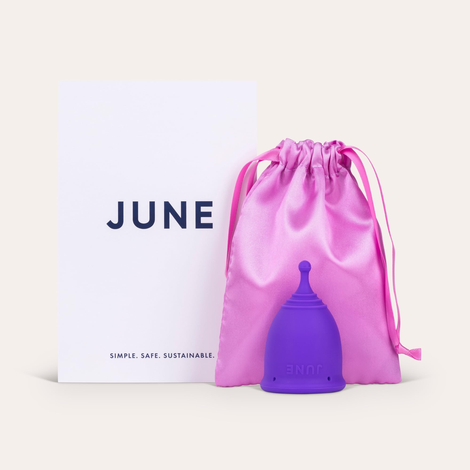 June Cup mini-pack demonstrates discreet, reusable protection for light-flow days.