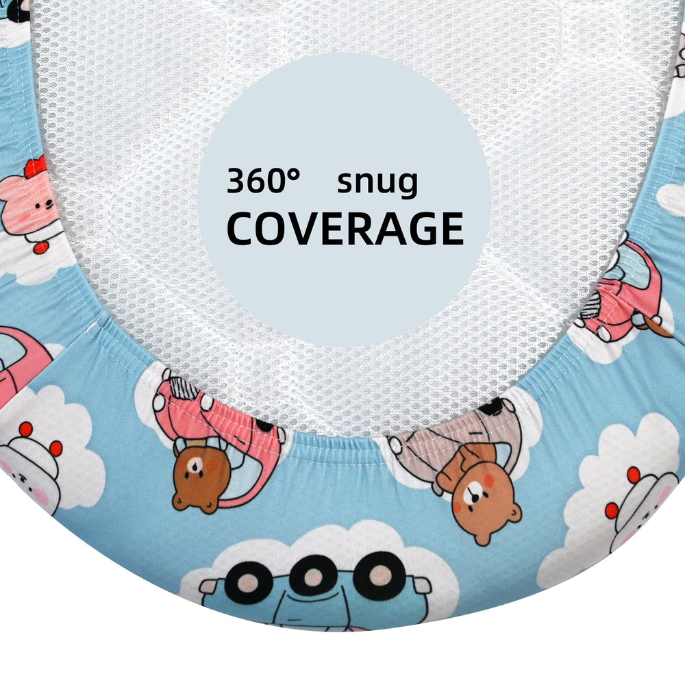 JUNENGCHUANG Chicco-compatible sheet for rectangle, oval, and hourglass bassinet shapes.