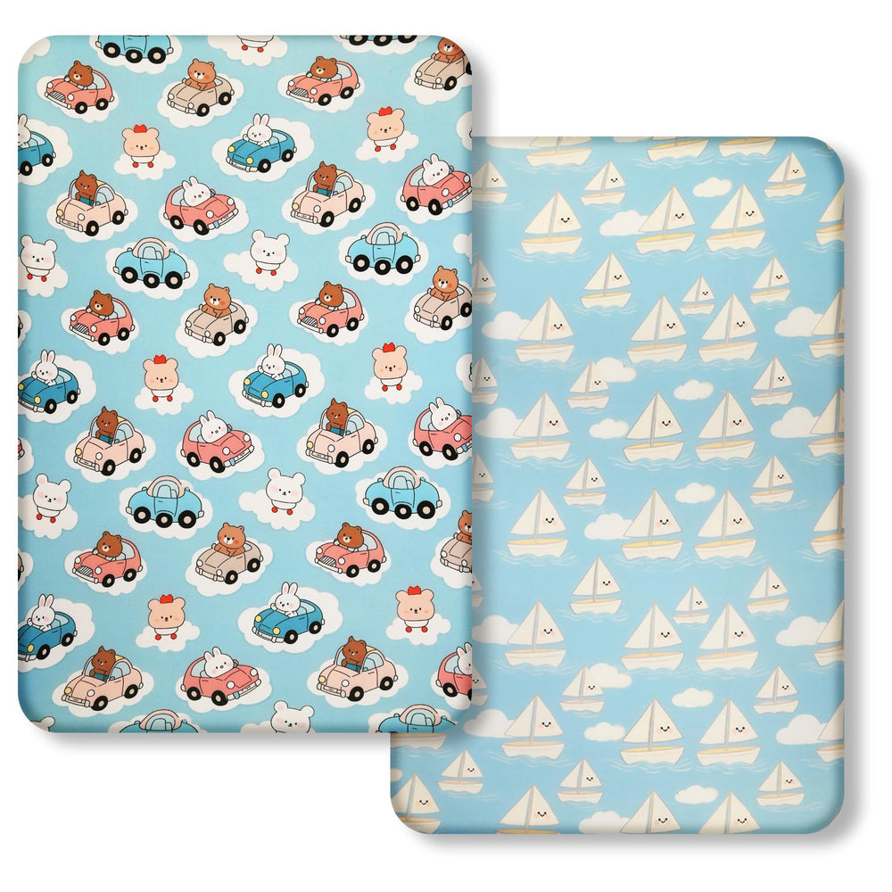 Junengchuang pack-n-play sheets 38x26 fit snugly for easy, cozy naps.