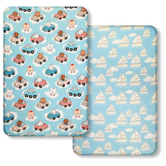Junengchuang pack-n-play sheets 38x26 fit snugly for easy, cozy naps.