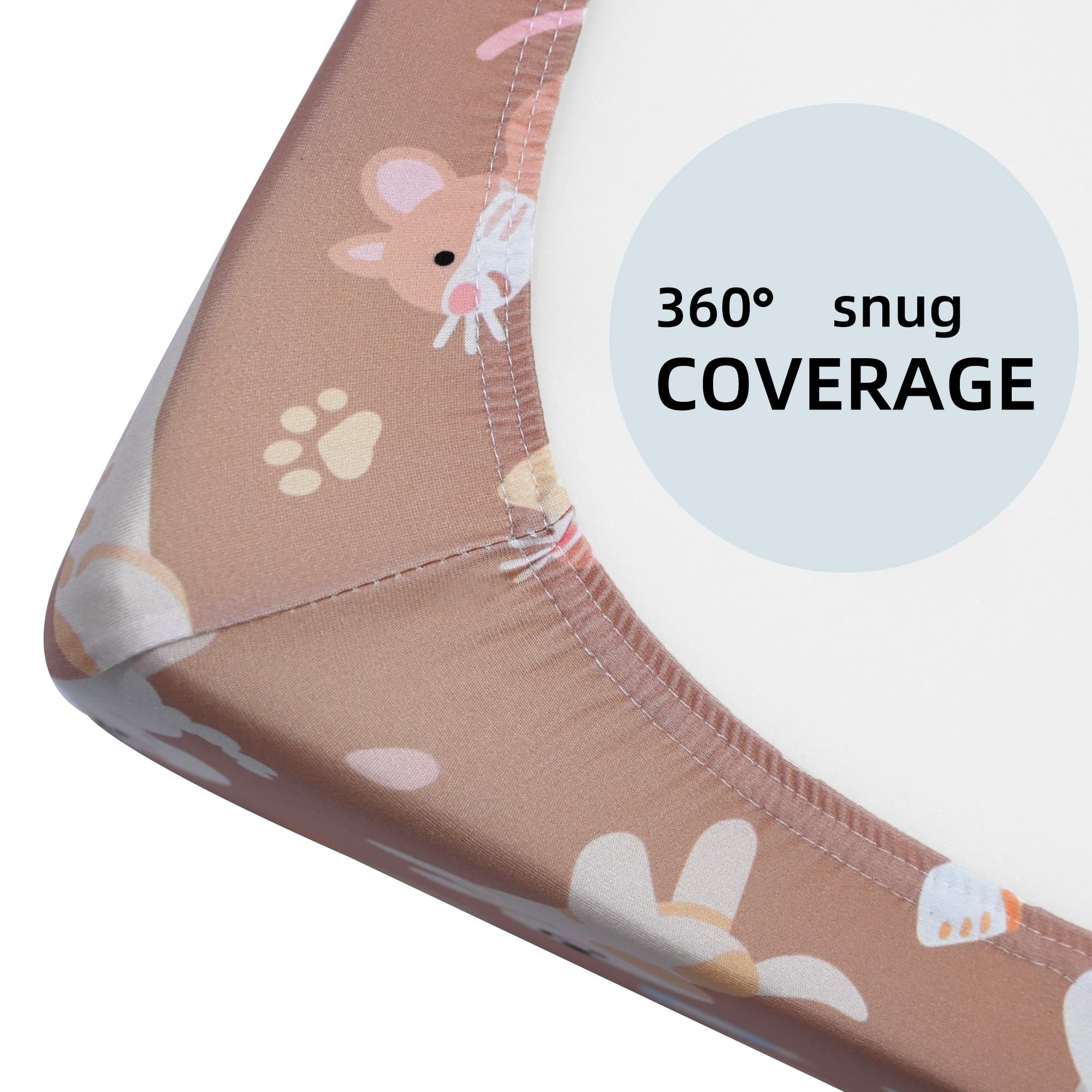 JUNENGCHUANG pack and play sheets compatible with Graco Pack n Play for versatility.