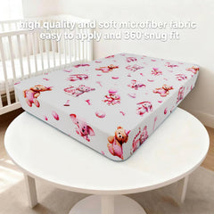 JUNENGCHUANG stretchy edges keep sheets secure during nightly diaper changes.