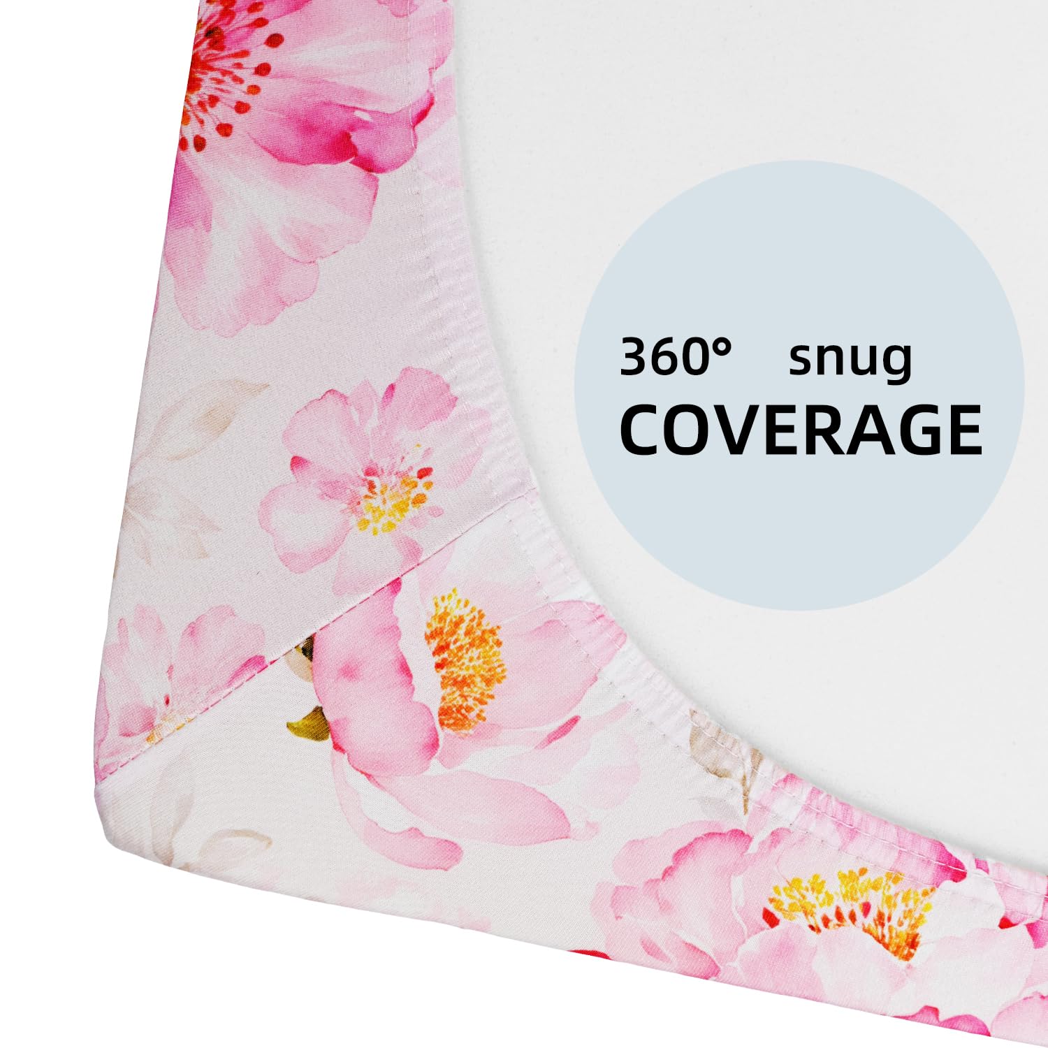 JUNENGCHUANG two-pack baby sheets ready for rotating laundry days.