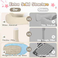 JUNEU bath stand shower holder frees one hand for rinsing.
