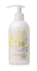JUNG SAEM MOOL Kids Essential Lotion on a child's face for gentle hydration.