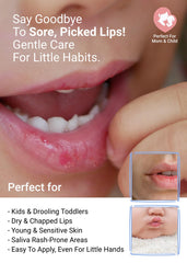 JUNG SAEM MOOL KIDS lip balm held by small hands for on-the-go care.
