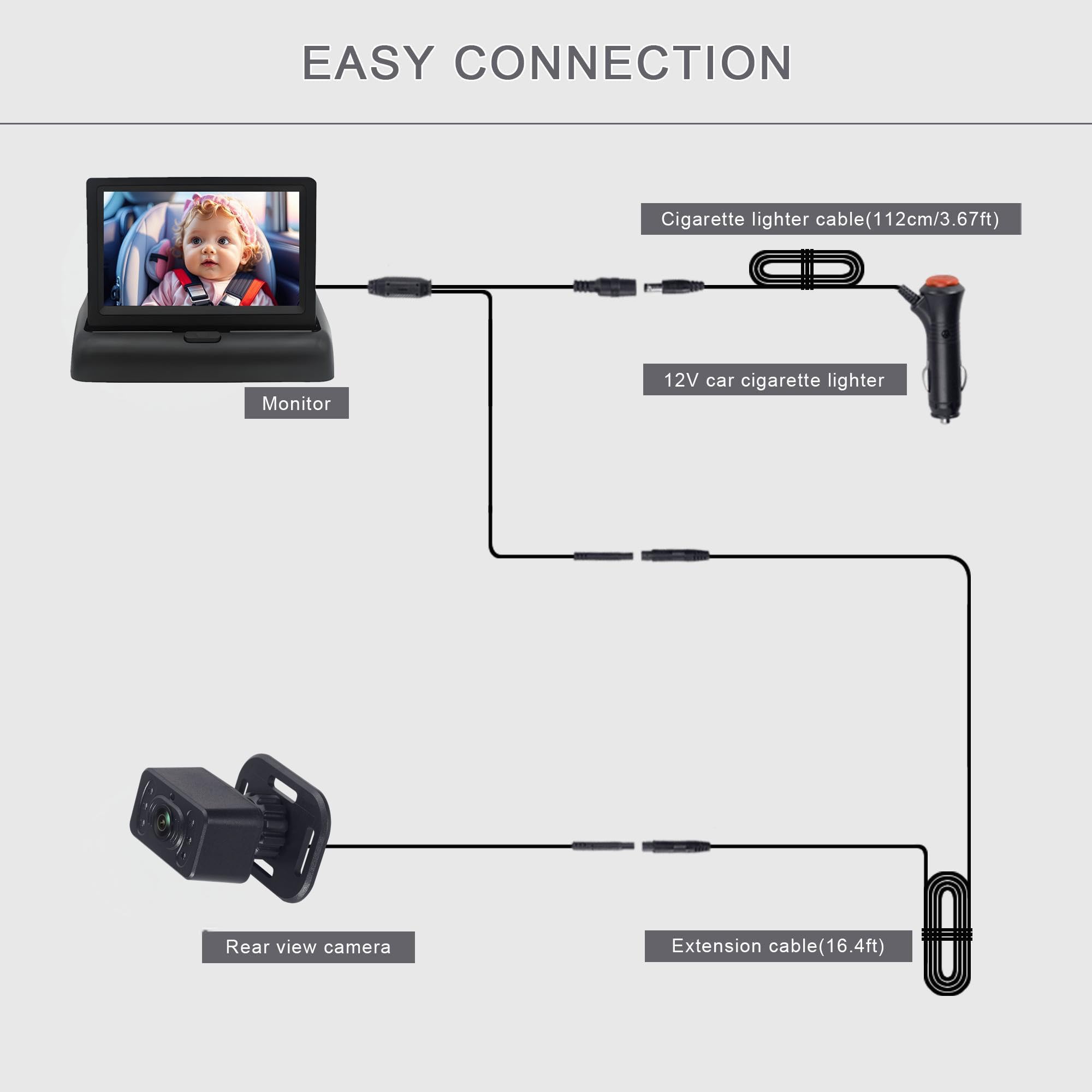 Junhaoz easy headrest strap installation for quick setup.