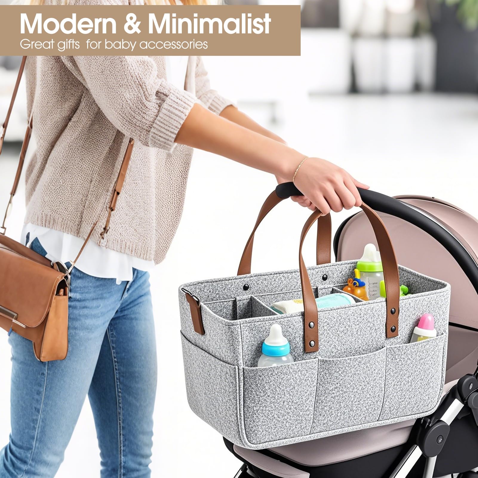 Juningxin car caddy version folds flat for travel convenience.