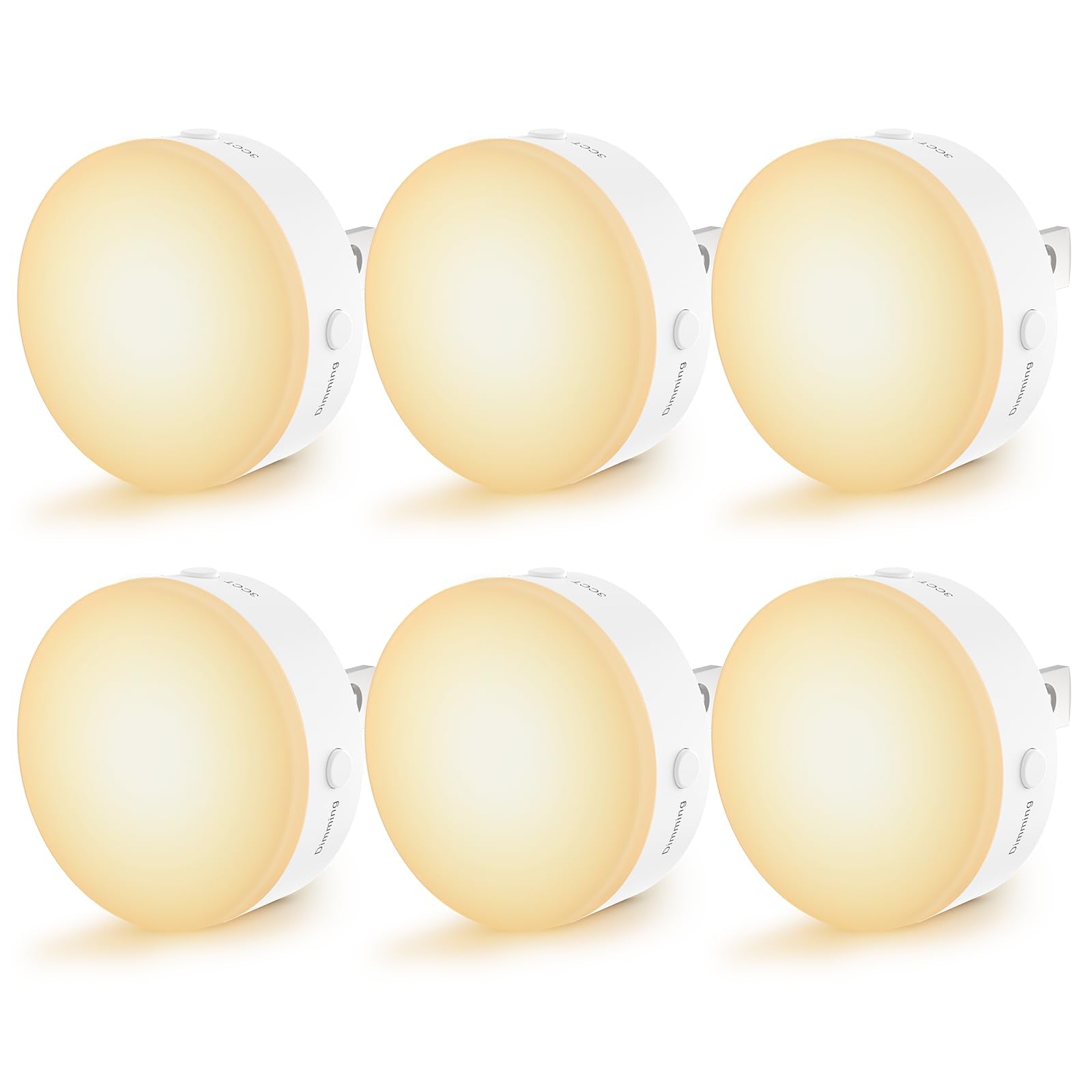 Junlit night light plug-in dimmable for hallway visibility