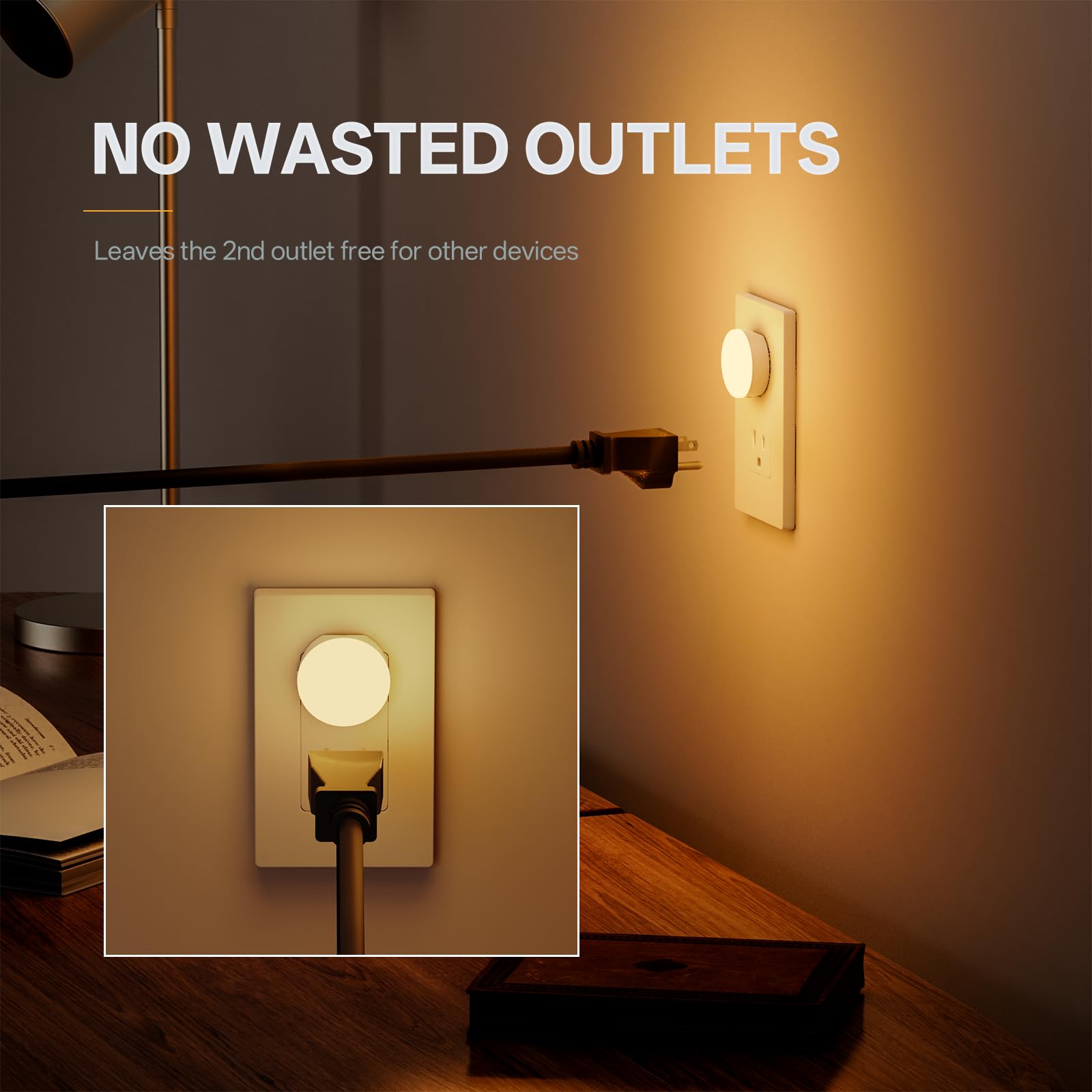 Junlit auto dusk-to-dawn sensor activates softly at night