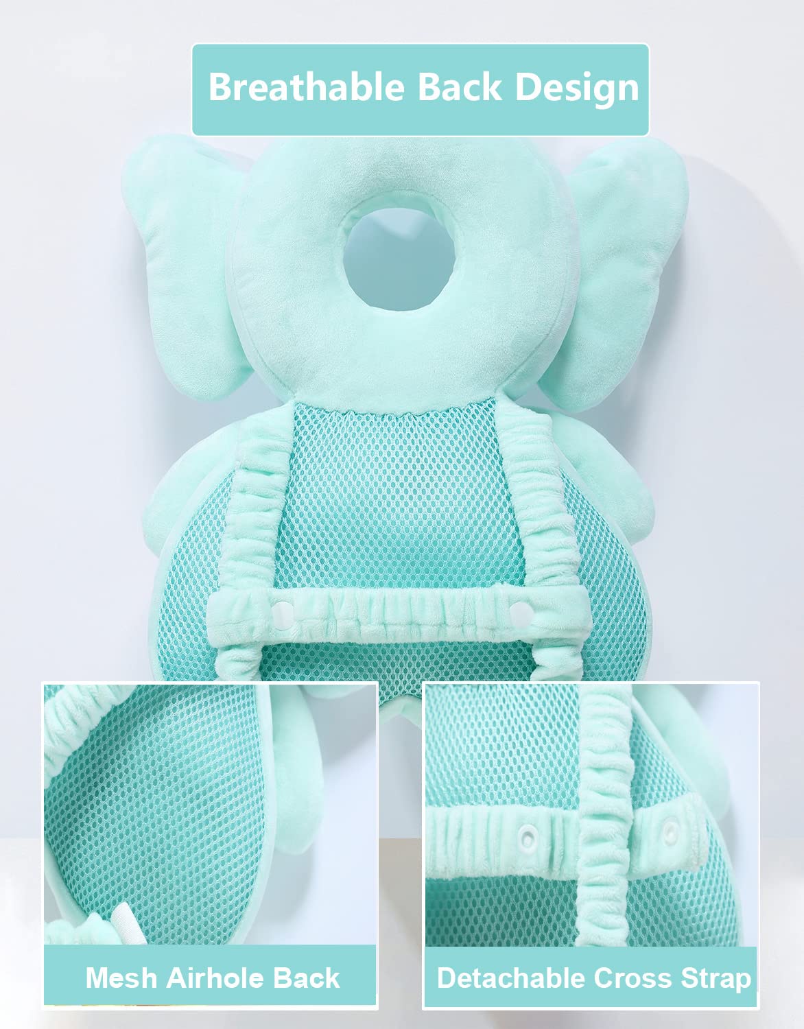 Junneng adjustable shoulder and chest straps prevent slipping during active use.