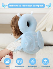 JunNeng head protector backpack featuring cartoon bear design for playful protection