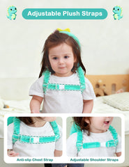 JunNeng baby head protector backpack 3D dinosaur shape, featuring a cute design for everyday safety.