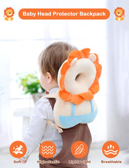 JunNeng head protector for toddlers with soft plush and adjustable straps keeps wear comfortable