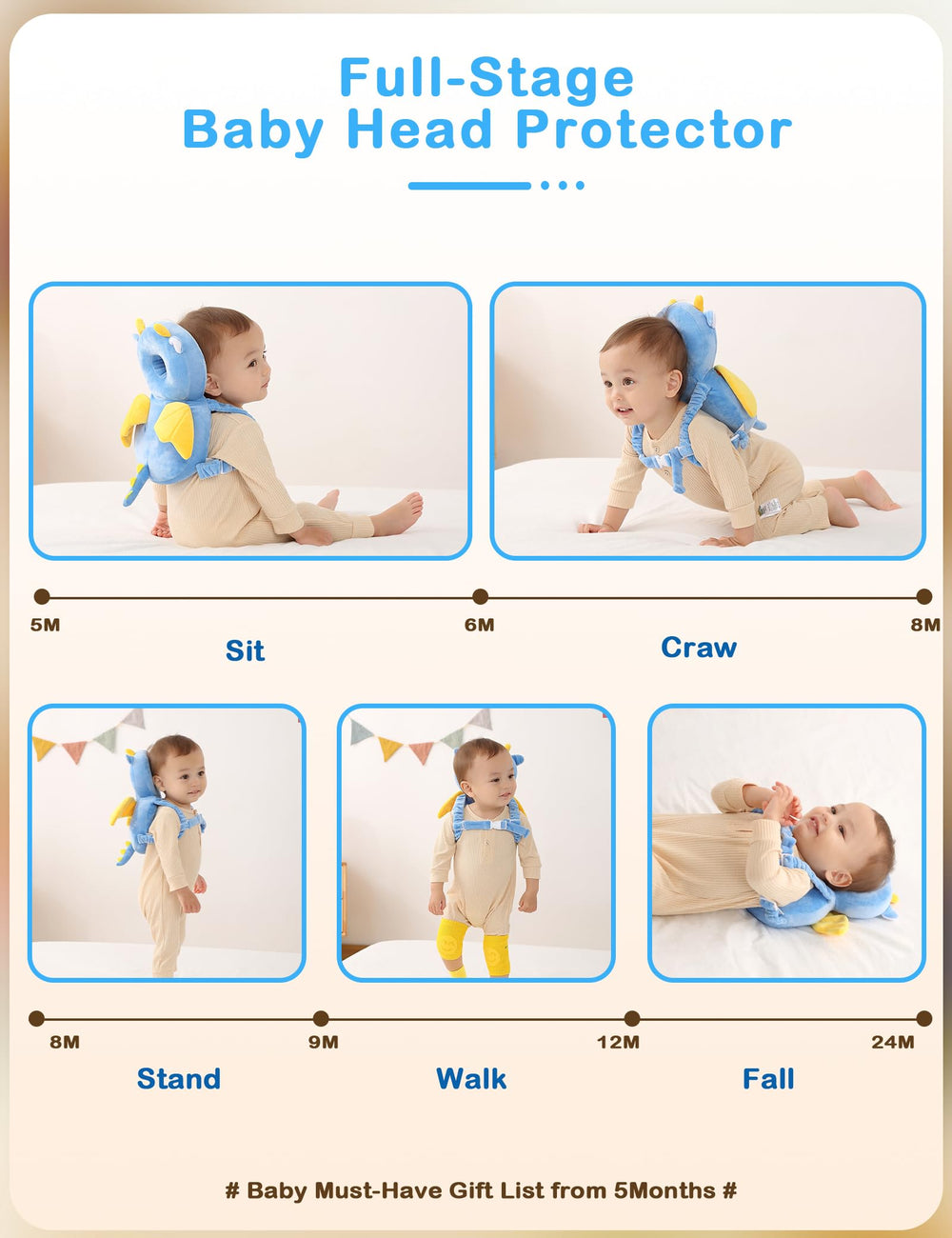 JunNeng baby head protector supports toddlers exploring walking with comfort