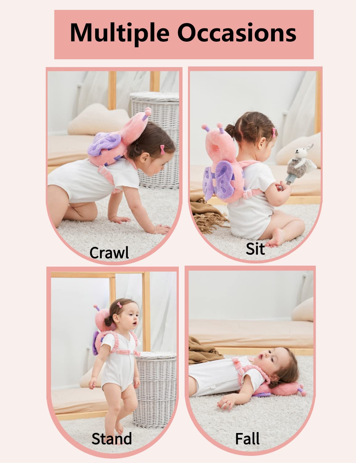 JunNeng toddler walker use case showing safe exploration on floors.