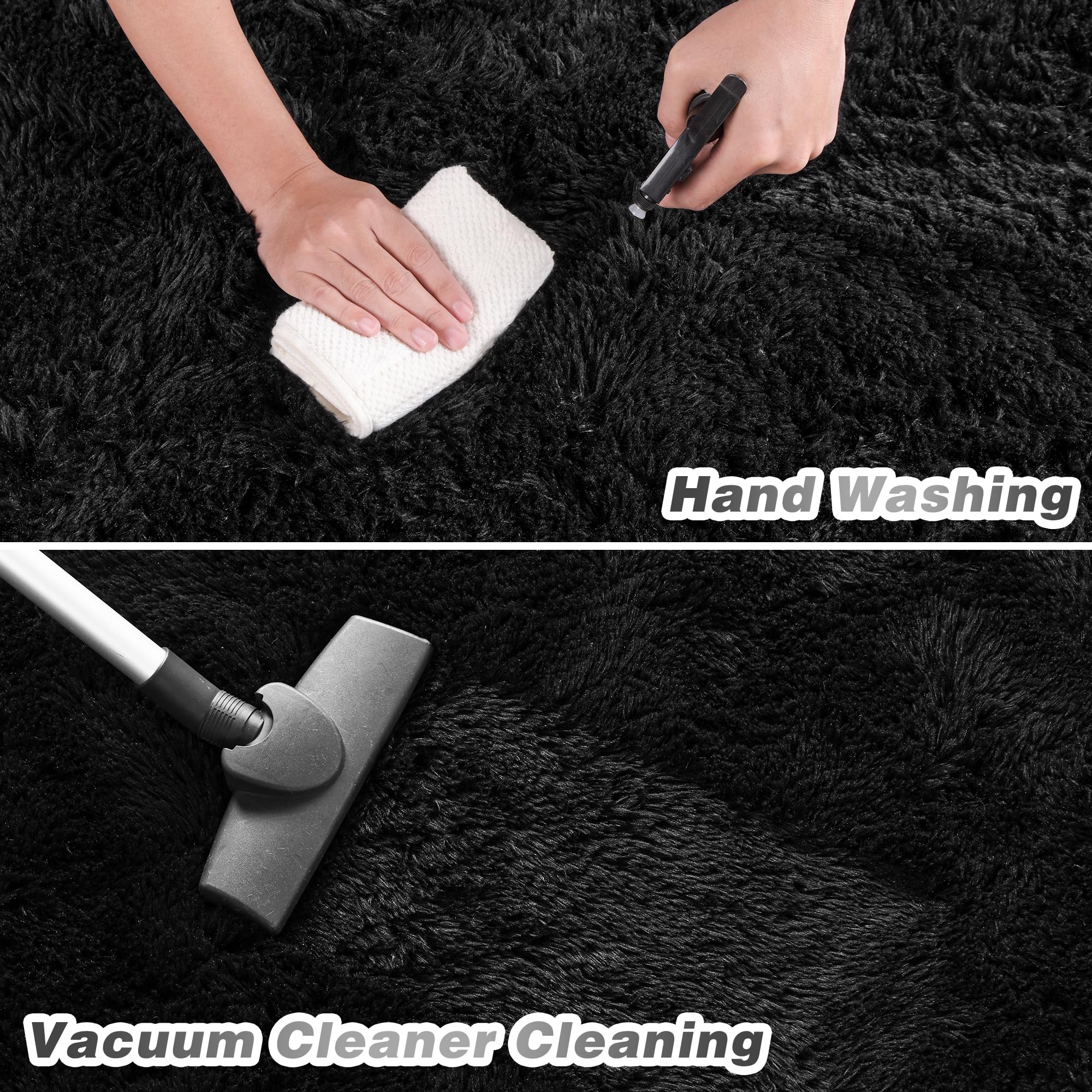 Junovo easy-clean rug; hand wash or wipe for quick refresh.